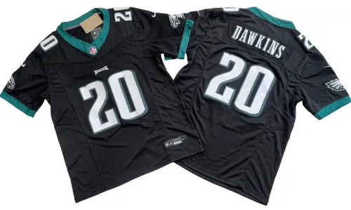 Philadelphia Eagles 20 Brian Dawkins Football Jersey Black Three Dynasties