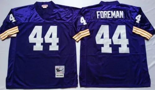 Minnesota Vikings 44 Chuck Foreman Football Jersey Purple Retro