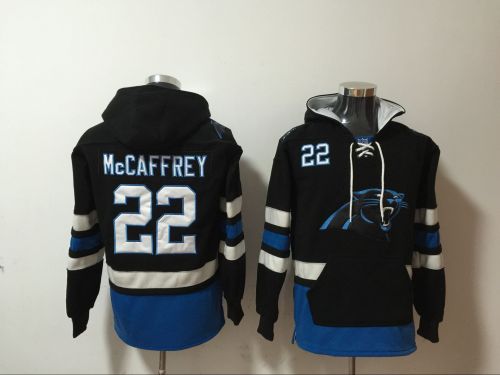 Carolina Panthers 22 Draft McCaffrey Hoodies Football Jersey Black