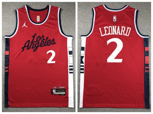 Jordan L.A. Clippers 2 Kashi Leonard Basketball Jersey Red