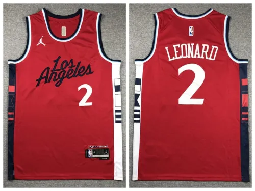 Jordan L.A. Clippers 2 Kashi Leonard Basketball Jersey Red