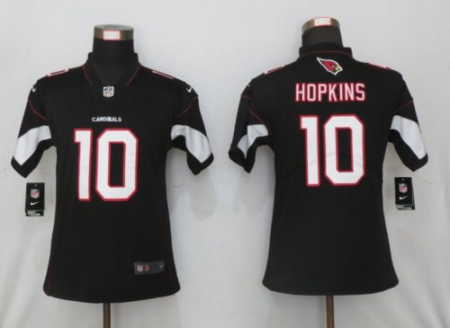 Wome Arizona Cardinals 10 DeAndre Hopkins Football Jersey Legend Black