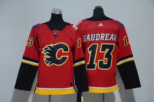 Youth Adidas Classic Calgary Flames 13 Johnny Gaudreau Ice Hockey Jersey Red