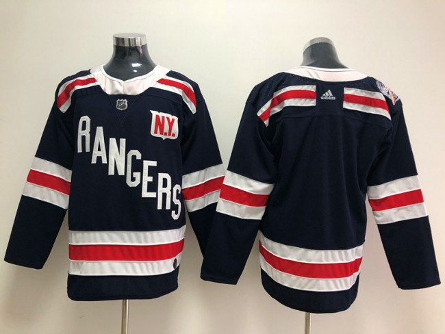 Adidas Classic New York Rangers Blank Ice Hockey Jersey Black