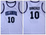 NCAA Vera Nova University 10 Donte DiVincenzo Basketball Jersey White