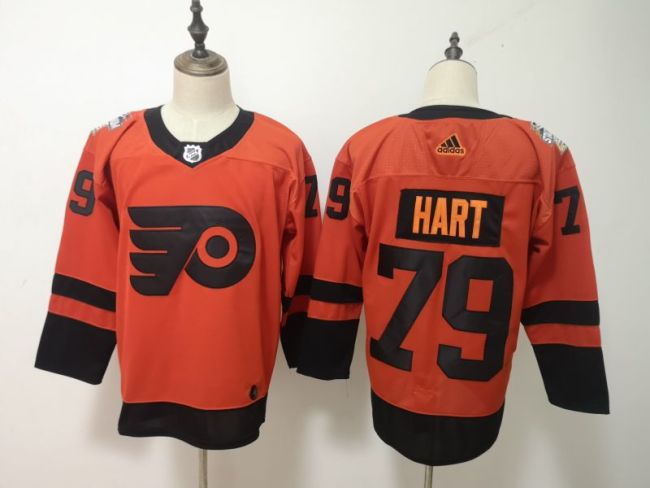 Adidas Classic Philadelphia Flyers Venue version 79 Carter Hart Ice Hockey Jersey Orange