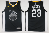 Nike Golden State Warrior 23 Draymond Green Basketball Jersey Black Fan Edition