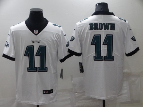 Philadelphia Eagles 11 A.J. Brown Football Jersey Legend WHITE