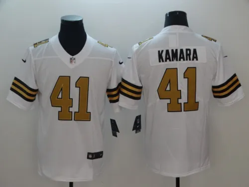 New Orleans Saints 41 Alvin Kamara Football Jersey Legend White