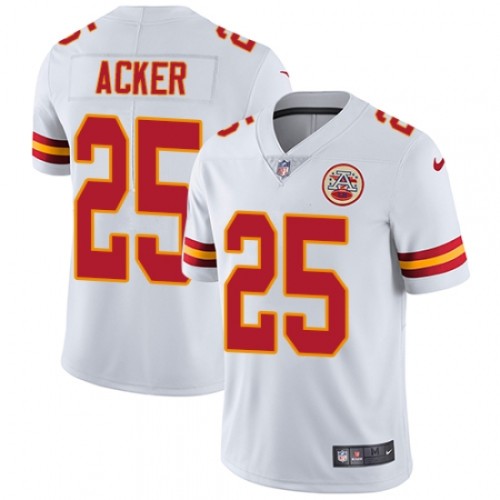 Kansas City Chiefs 25 Kenneth Acker Football Jersey Legend White