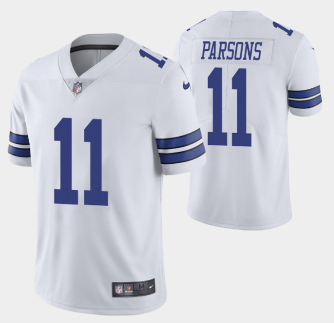 Dallas Cowboys 11 Micah Parsons Football Jersey Legend White