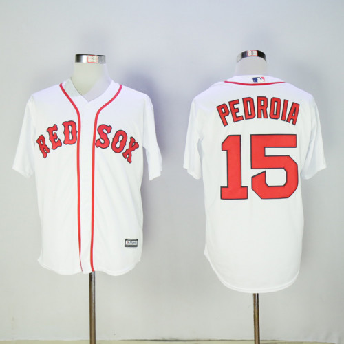 Boston Red Sox 15 Dustin Pedroia Baseball Jersey White