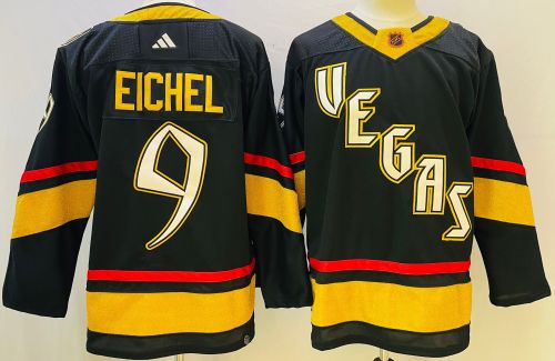 Adidas Vegas Golden Knights 9 Jack Eichel Ice Hockey Jersey Black