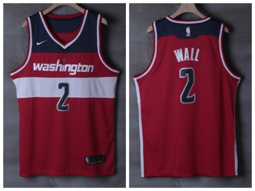 Nike Washington Wizards 2 John Wall Basketball Jersey Red Fan Edition