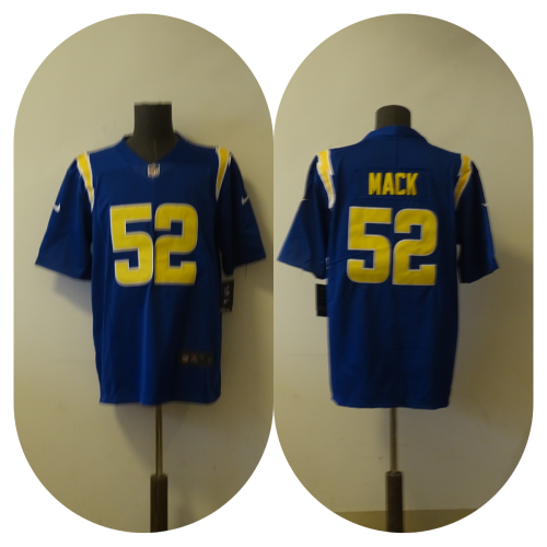 San Diego Chargers 52 Khalil Mack Football Jersey Legend Blue