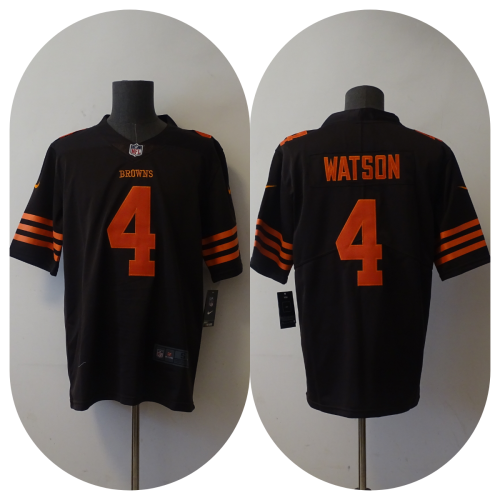 Cleveland Browns 4 Deshaun Watson Football Jersey Legendary Brown