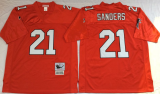 Atlanta Falcons 21 Deion Sanders  Football Jersey Red Retro