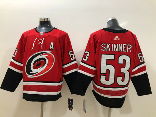 Adidas Classic Carolina Hurricanes 53 Jeff Skinner Ice Hockey Jersey Red