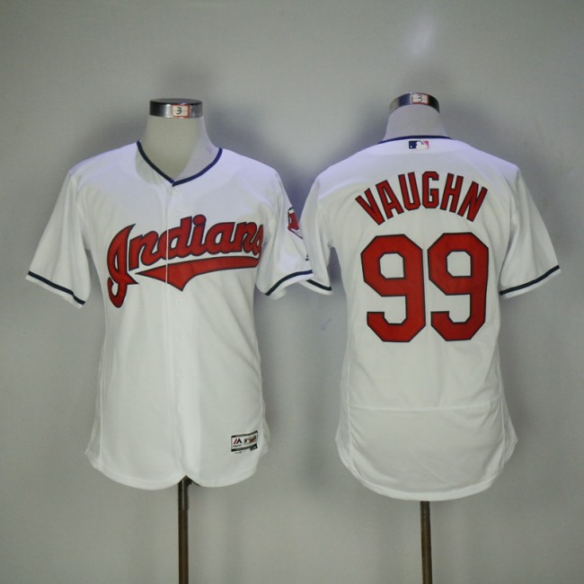 Cleveland indians 99 Rick Vaughn Flexbase Baseball Jersey White