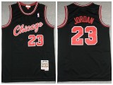 Chicago Bulls 23 Michael Jordan Basketball Jersey Black Retro