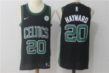 Nike Boston Celtics 20 Gordon Hayward Basketball Jersey Black Player Edition