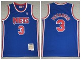 Brooklyn Nets 3 Drazen Petrovic Basketball Jersey Blue Retro