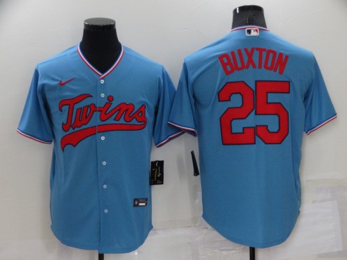 Nike Minnesota Twins 25 Byron Buxton Baseball Jersey Blue
