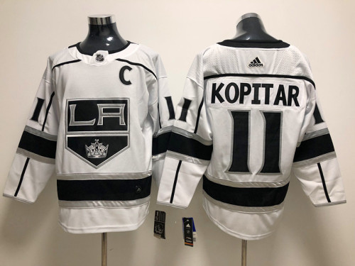 Adidas Classic Los Angeles Kings 11 Anze Kopitar Ice Hockey Jersey White