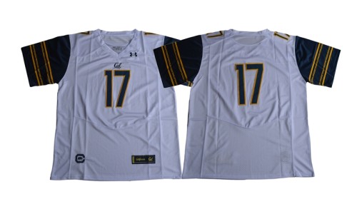 New California Golden Bears 17 Vic Wharton III College Limited Football Jersey White