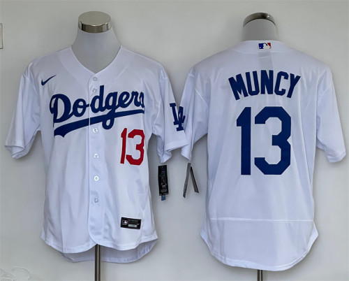 Nike Los Angeles Angeles 13 Max Muncy Flexbase Baseball Jersey White