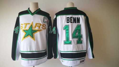 Adidas Classic Dallas Stars 14 Jamie Benn Ice Hockey Jersey White