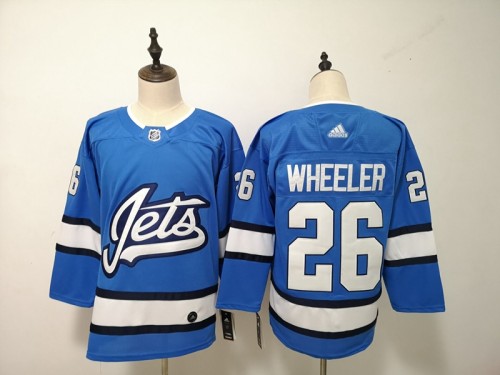 Adidas Classic Winnipeg Jets 26 Blake Wheeler Ice Hockey Jersey Blue