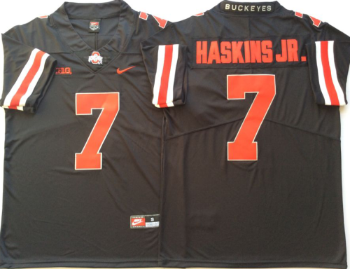 New Ohio State 7 Dwayne Haskins JR. Limited College Football Jersey Black