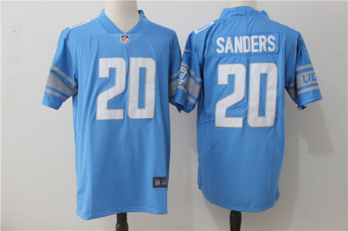 Detroit Lions 20 Barry Sanders Football Jersey Legend Blue