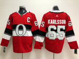 Adidas Classic Ottawa Senators 65 Erik Karlsson Ice Hockey Jersey Red