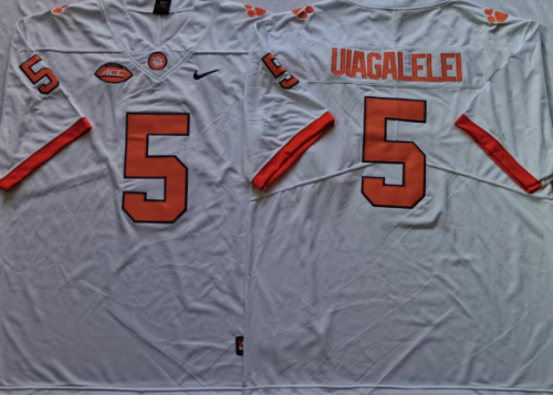 Clemson Tigers 5 D.J. Uiagalelei College Football Jersey White