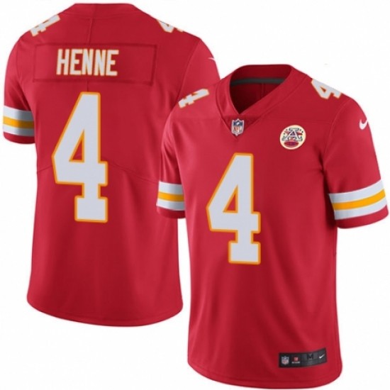 Kansas City Chiefs 4 Chad Henne Football Jersey Legend Red