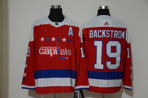 Adidas Classic Washington Capitals  19 Nicklas Backstrom Ice Hockey Jersey Red