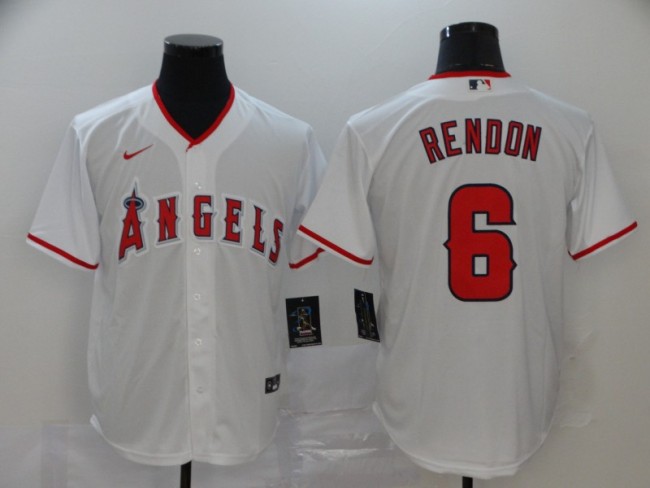 Nike Los Angeles Angeles 6 Anthony Rendon Baseball Jersey White Fan