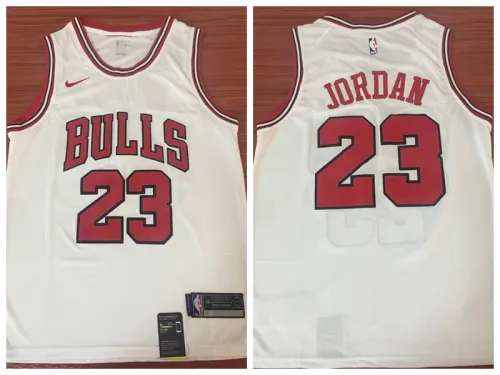 Nike Chicago Bulls 23 Michael Jordan Basketball Jersey White Fan Edition