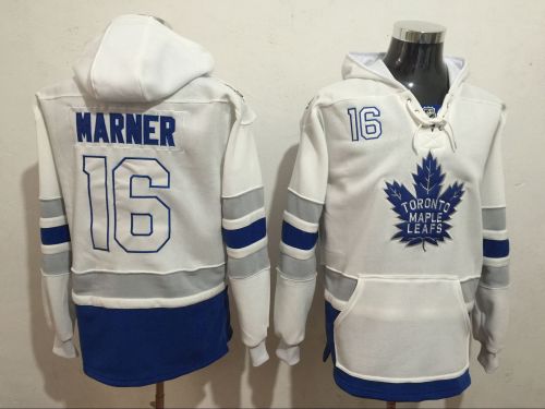 Classic Toronto Maple Leafs 16 Mitch Marner Ice Hoodies Hockey Jersey White
