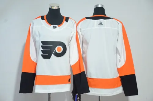 Women Adidas Classic Philadelphia Flyers Blank Ice Hockey Jersey White