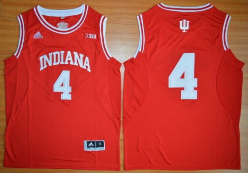 Indiana Hoosiers 4 Victor Oladipo 10 Patch NCAA Basketball Jersey Red
