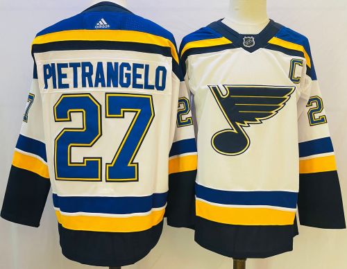 Adidas Classic St. Louis Blues 27 Alex Pietrangelo Ice Hockey Jersey White