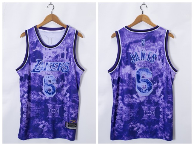 Los Angeles Lakers 6 LeBron James Basketball Jersey Selected Edition