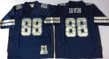 Dallas Cowboys 88 Michael Irvin Football Jersey Blue Retro