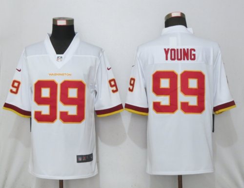 Washington Redskins 99 Chase Young Football Jersey Legend White