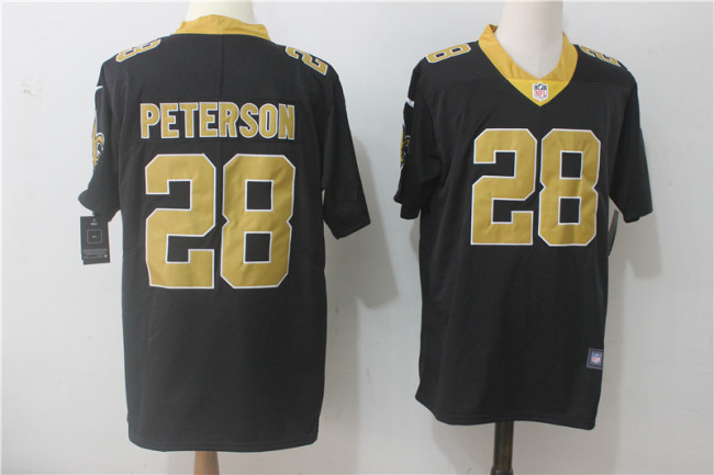 New Orleans Saints 28 Adrian Peterson Football Jersey Legend Black