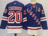 Adidas Classic New York Rangers 20 Chris Kreider Ice Hockey Jersey Blue
