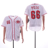 Cincinnati Reds 66 Yasiel Puig Flexbase Baseball Jersey White